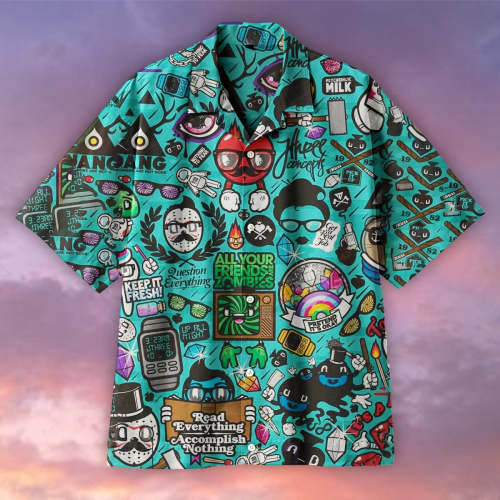 All Your Friends Are Zombies Universal Hawaiian Shirt