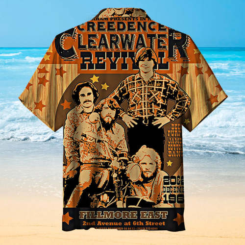 CREEDENCE CLEARWATER REVIVAL |Universal Hawaiian Shirt