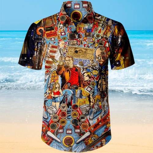 Pinball Action Arcade |Unisex Hawaiian Shirt
