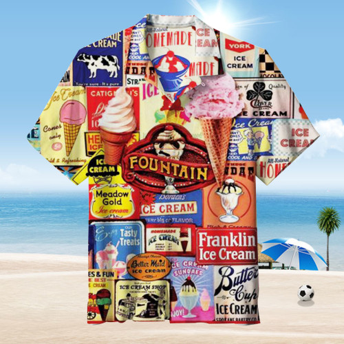 Oh, summers & ice creams |Unisex Hawaiian Shirt