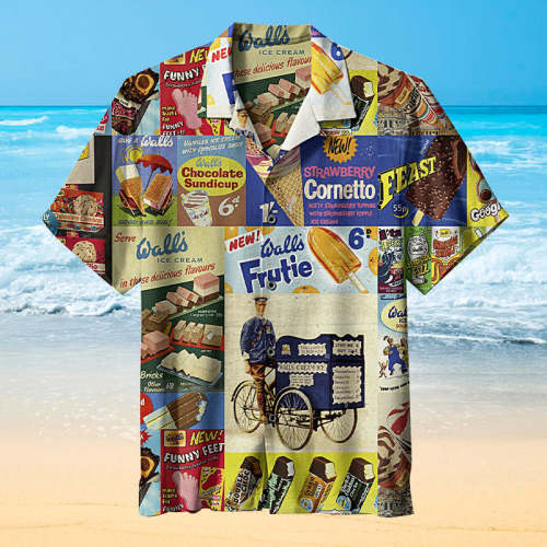 Vintage Ice Cream |Unisex Hawaiian Shirt