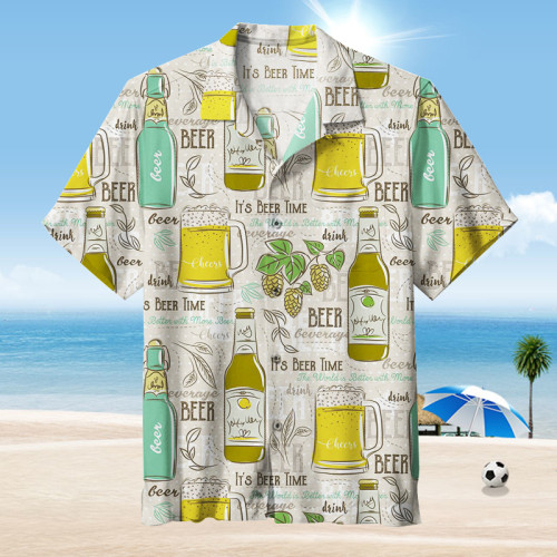 It's Beer Time ~Cheers |Universal Hawaiian Shirt