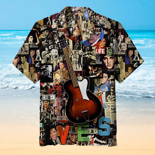 ELVIS Lives Collage |Universal Hawaiian Shirt