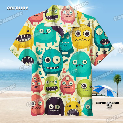 Cute Little Monsters - Adorable Creatures to Capture Your Heart l Hawaiian Shirt