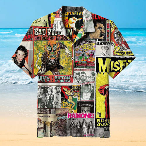 Punk Rock Collage |Universal Hawaiian Shirt