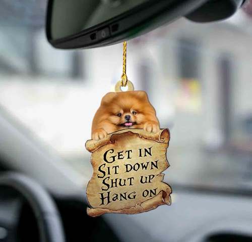 Pomeranian get in pomeranian lover two sided ornament