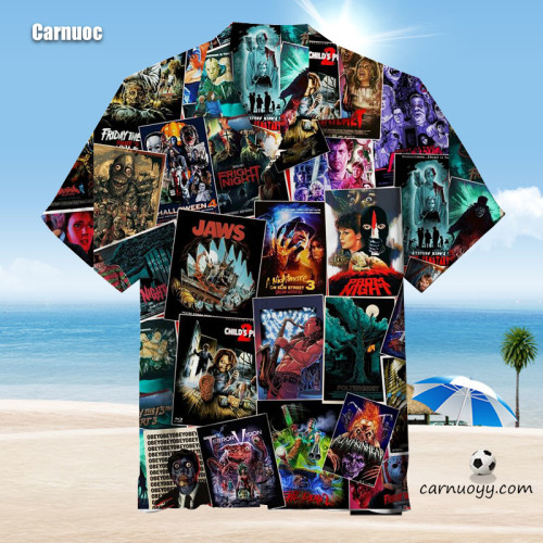 Classic Horror Movie Collage |Unisex Hawaiian Shirt