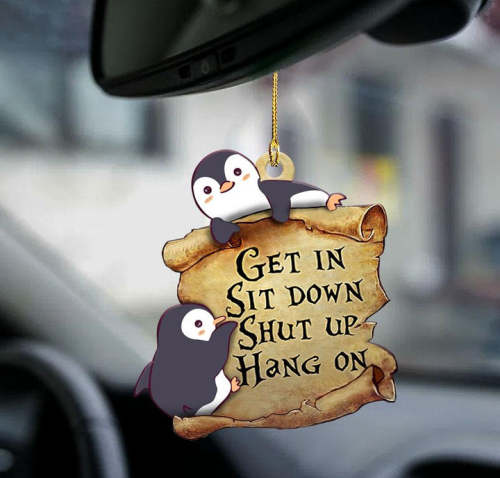 Penguin get in penguin lover two sided ornament