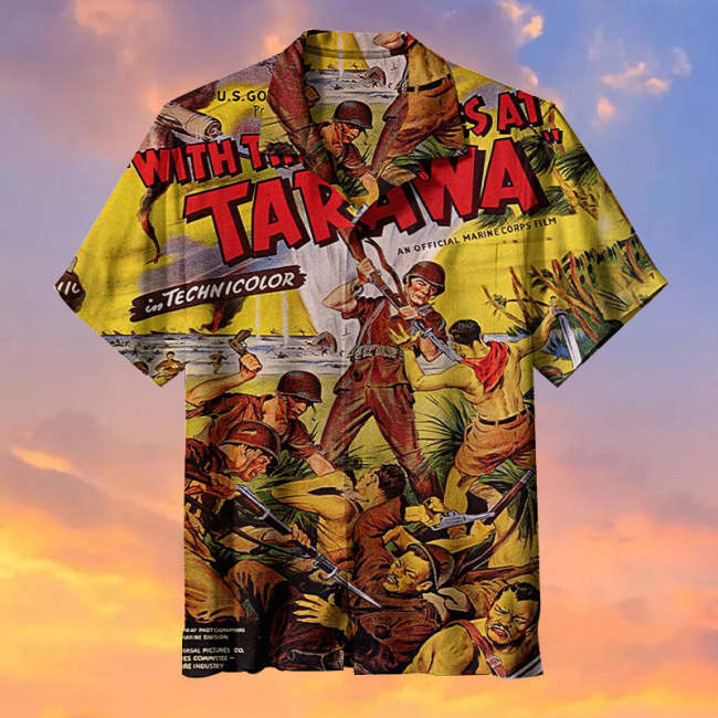 With the Marines at Tarawa |Universal Hawaiian Shirt