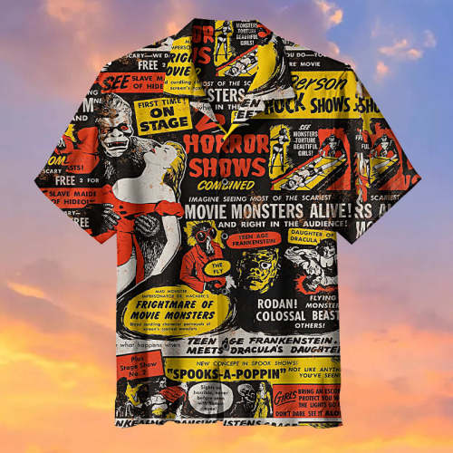 1957 Movie Monster Shows |Universal Hawaiian Shirt