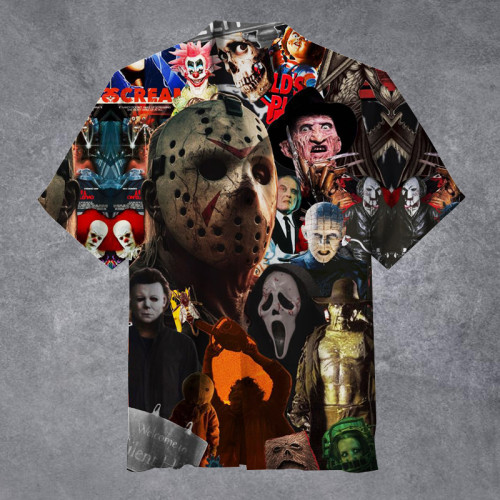 Classic Horror Movie Collage |Unisex Hawaiian Shirt