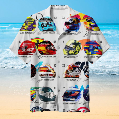 FI racing helmet  Hawaiian Shirt