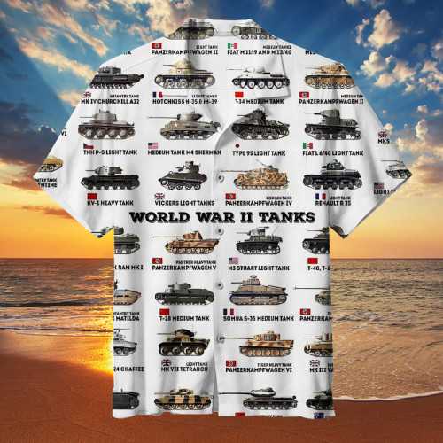 WWII tanks  Hawaiian Shirt