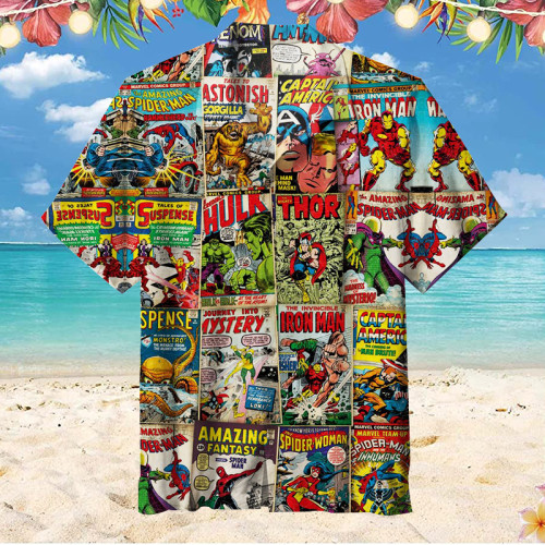 Marvel retro poster  Hawaiian Shirt