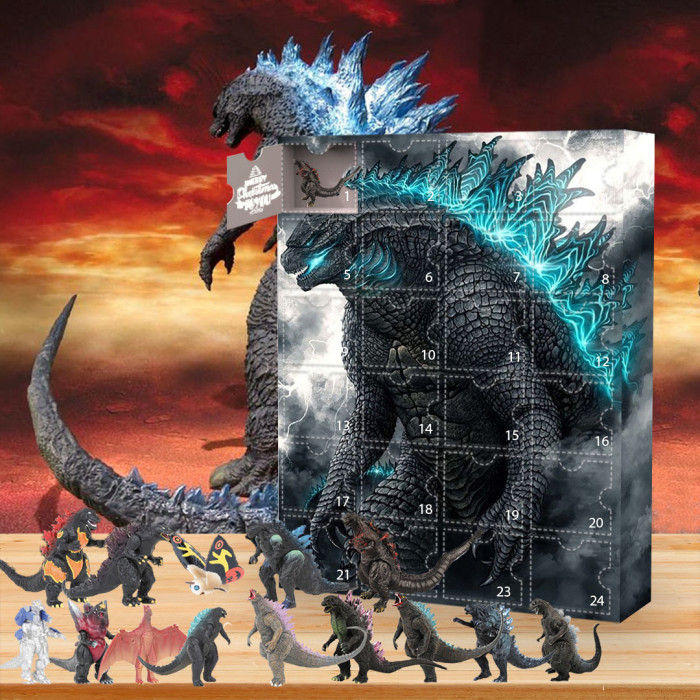 Godzilla Advent Calendar -- The One With 24 Little Doors