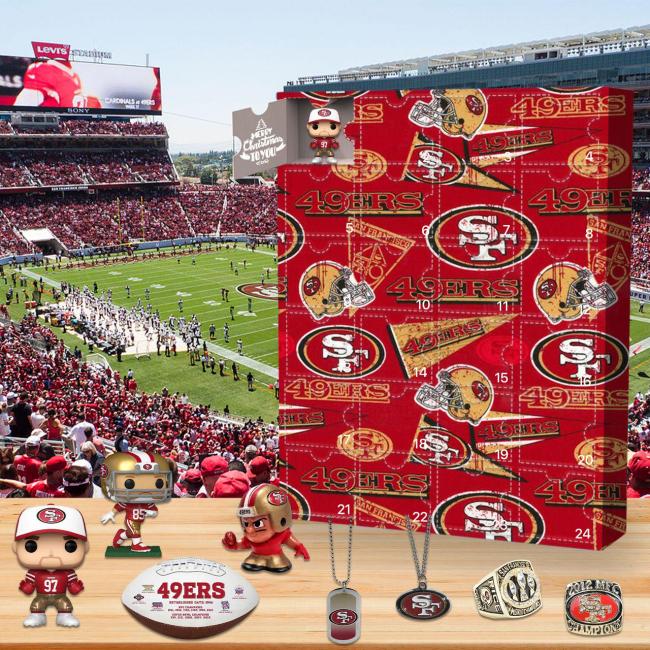 San Francisco 49ers Advent Calendar -- The One With 24 Little Doors