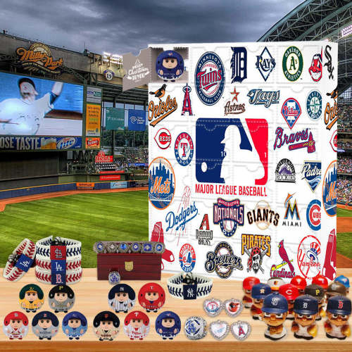 2024 NEW MLB Advent calendar-- The One With 24 Little Doors