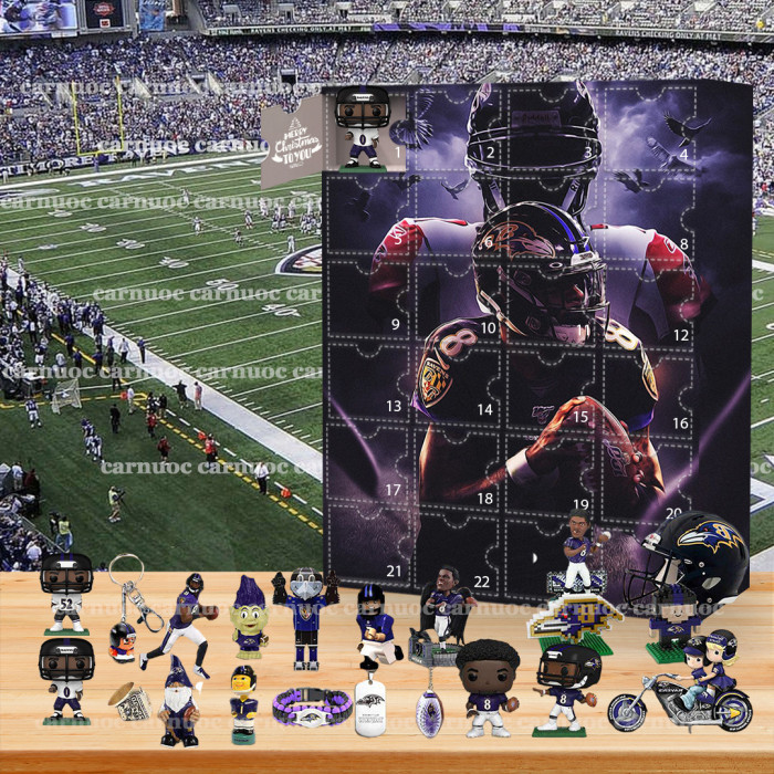 Baltimore Ravens Advent Calendar -- The One With 24 Little Doors