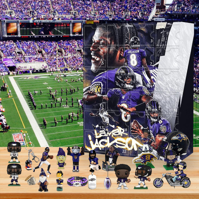 Baltimore Ravens Advent Calendar -- The One With 24 Little Doors