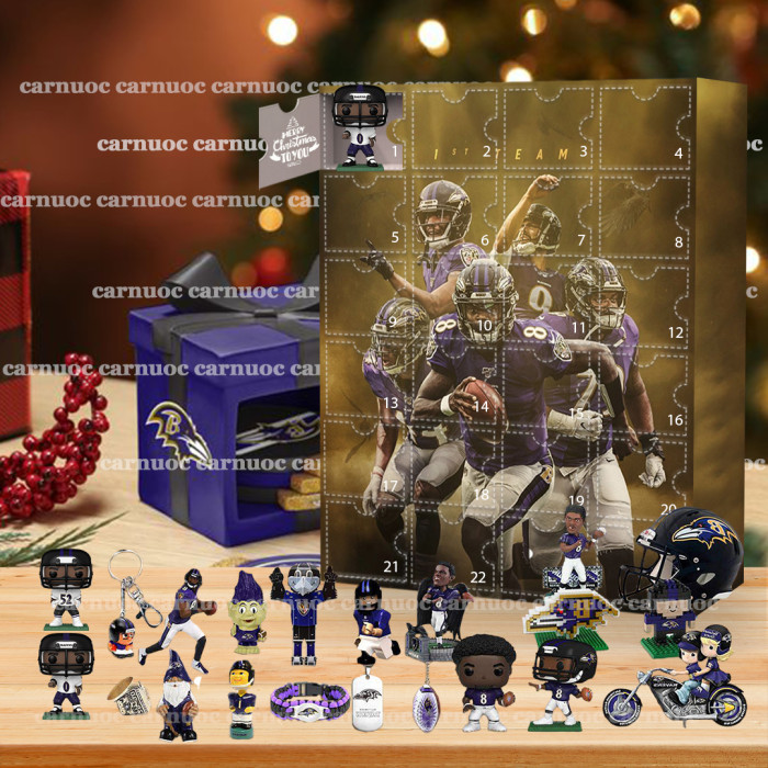 Baltimore Ravens Advent Calendar -- The One With 24 Little Doors