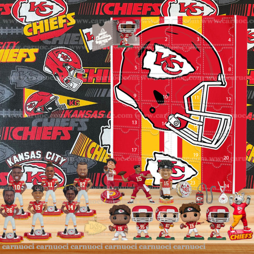 Kansas City Chiefs Advent Calendar🎁24 Gifts Are In It