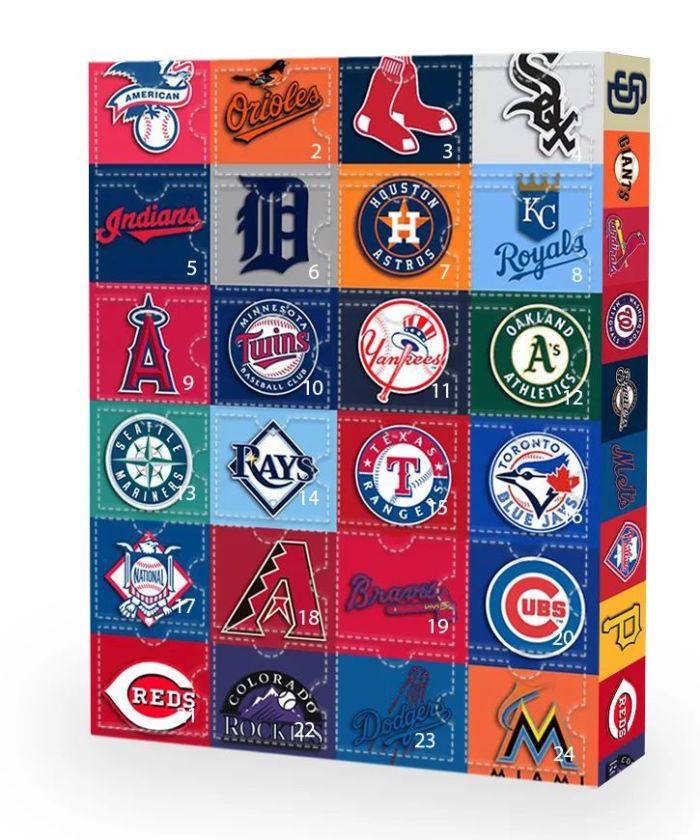 2024 NEW MLB Advent calendar-- The One With 24 Little Doors