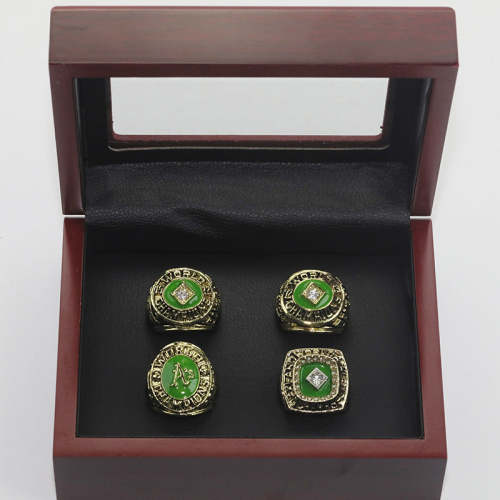 MLB 1972 1973 1974 1989 Oakland Athletics Championship Ring 4 Sets
