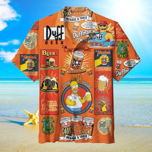 Duff Beer & Simpson |  Hawaiian Shirt