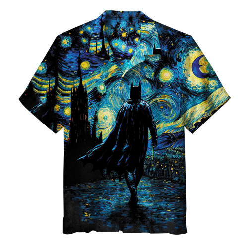 Batman in The Starry Night |  Hawaiian Shirt