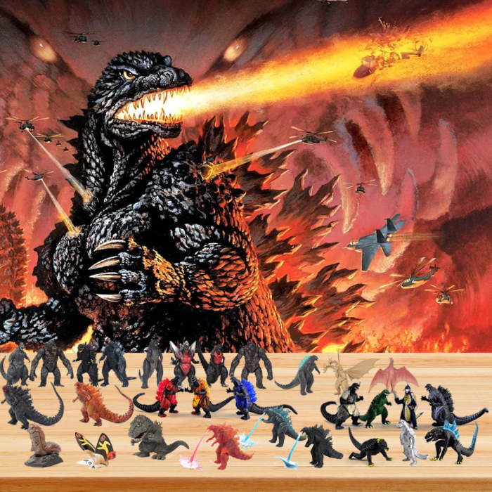 Godzilla Advent Calendar -- The One With 24 Little Doors