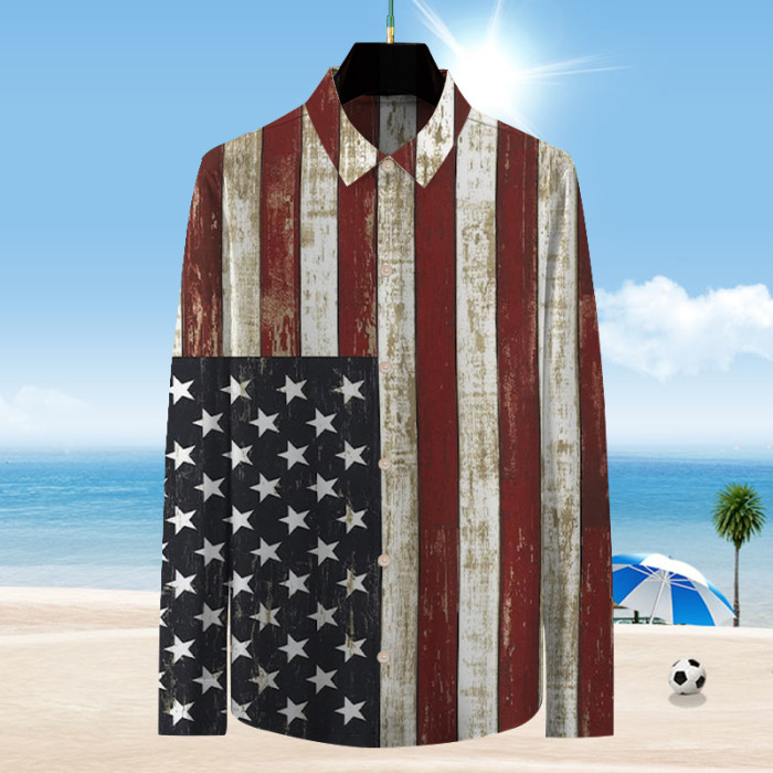 American flag  | Long Sleeve Shirt