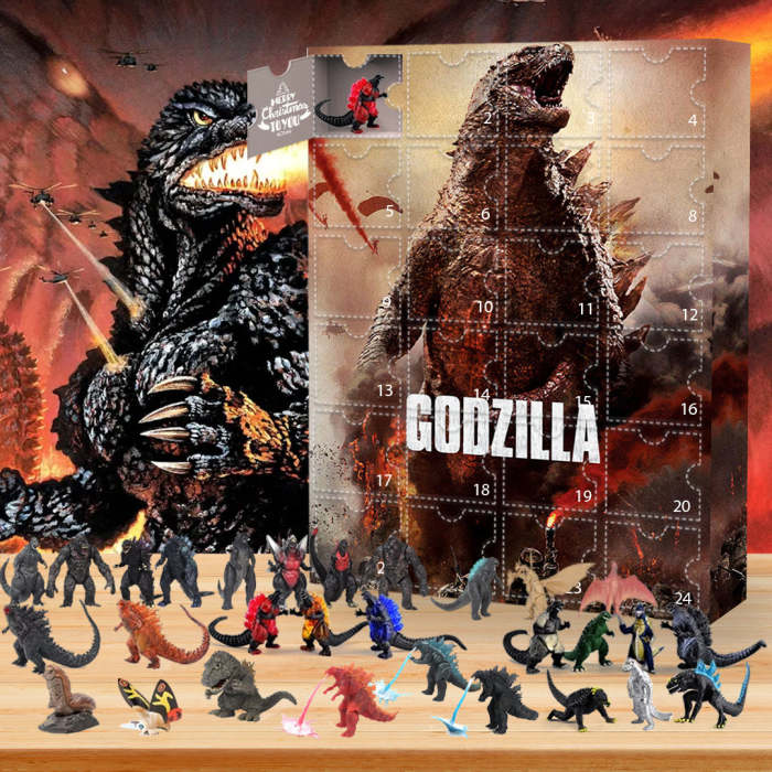 Godzilla Advent Calendar -- The One With 24 Little Doors