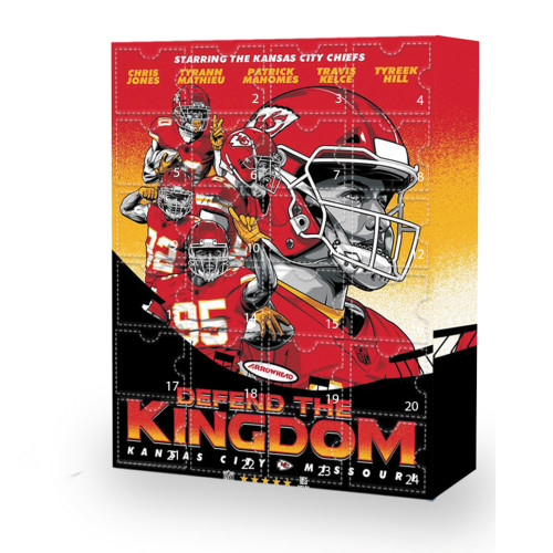 NEW Kansas City Chiefs Advent Calendar🎁24 Gifts Are In It