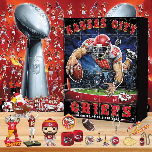 Kansas City Chiefs Advent Calendar🎁24 Gifts Are In It