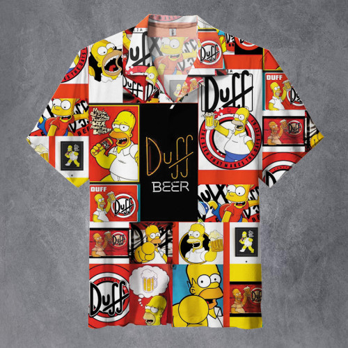 Duff Beer & Simpson |  Hawaiian Shirt