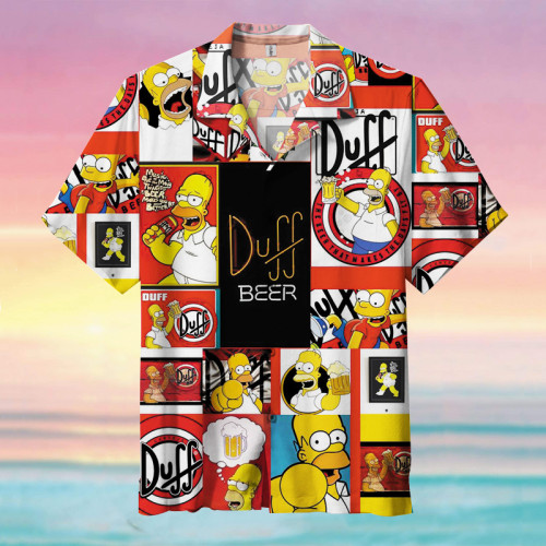 Duff Beer & Simpson |  Hawaiian Shirt