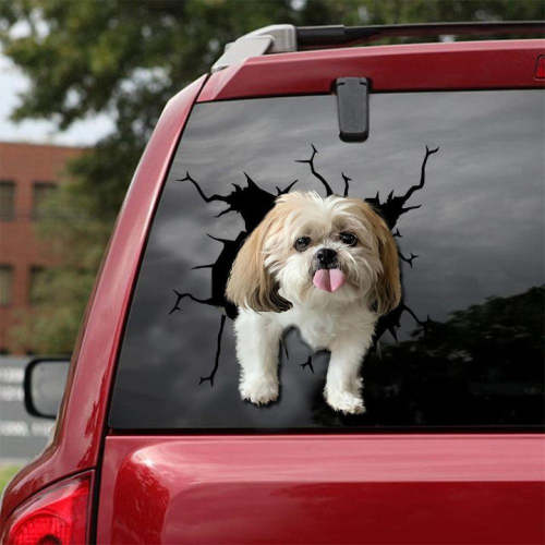 FUNNY SHIH TZU STICKER 8