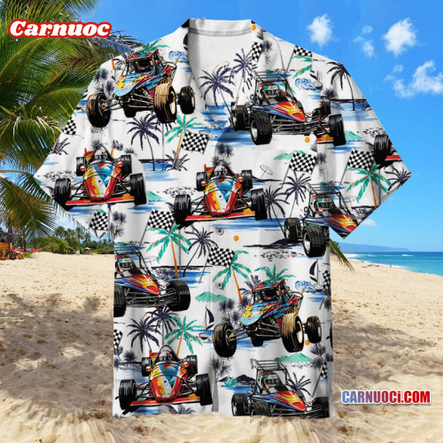 TROPICAL QUARTER MIDGET RACE CAR  |  Hawaiian Shirt