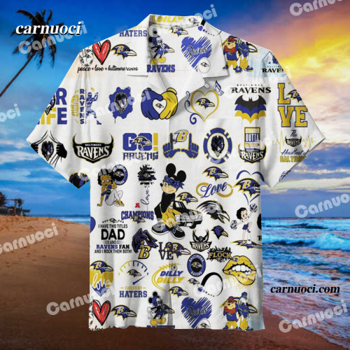 Baltimore Ravens  |  Hawaiian Shirt