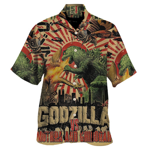 Godzilla Vs Mothra And Ghidorah  |  Hawaiian Shirt