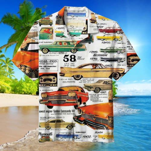 Retro Chevrolet 1958 |  Hawaiian Shirt