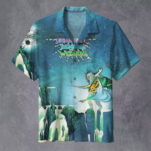 Uriah Heep-Demons And Wizards | Unisex Hawaiian Shirt