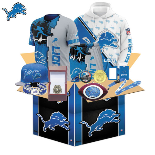 Detroit Lions BOX – The Best Gifts Pack for NFL Fans