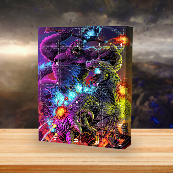 Godzilla Advent Calendar -- The One With 24 Little Doors