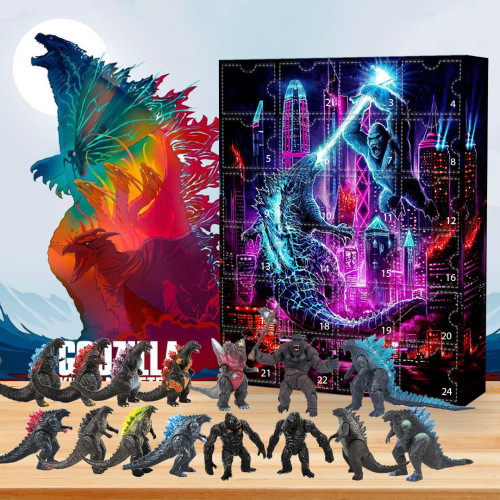 Godzilla Advent Calendar -- The One With 24 Little Doors