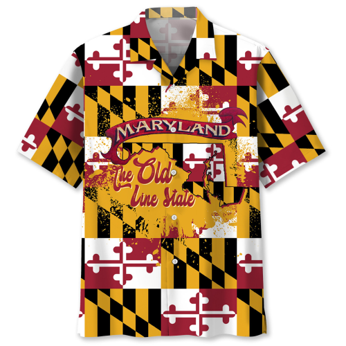 MARYLAND THE OLD LINE STATE PROUD | Unisex Hawaiian Shirt