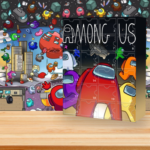 AMONG US Advent Calendar -- The One With 24 Little Doors