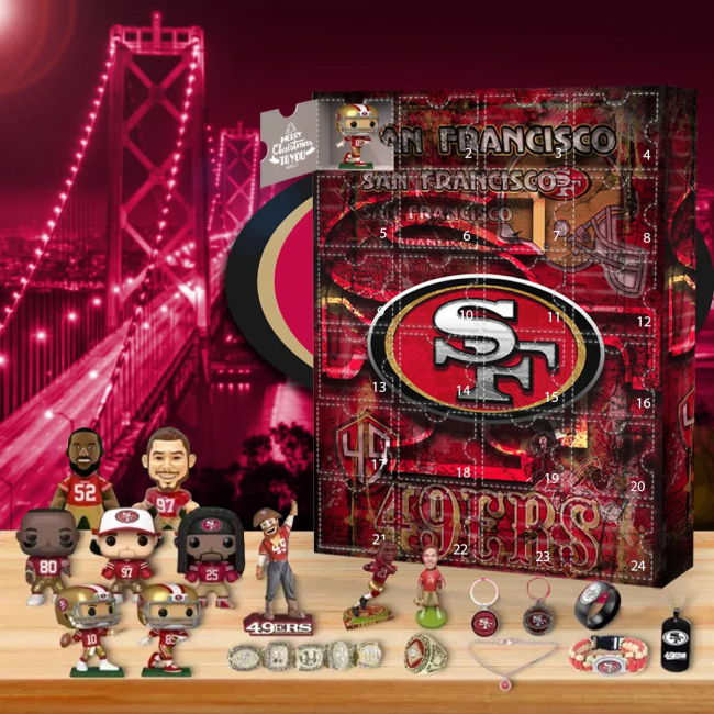 San Francisco 49ers Advent calendar-- The One With 24 Little Doors