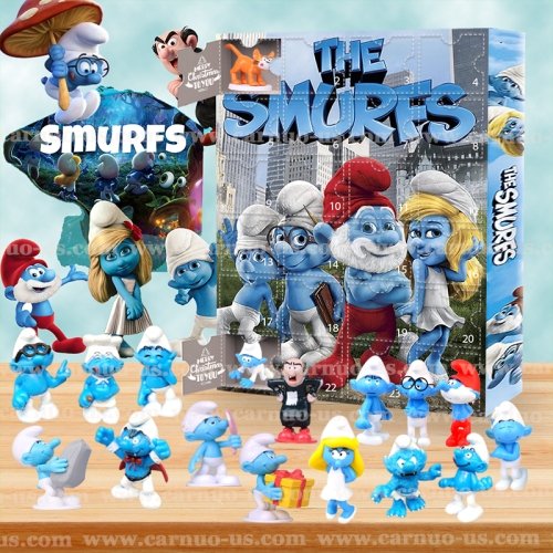 The Smurfs Advent calendar-- The One With 24 Little Doors