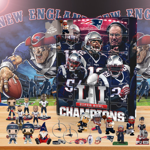 New England Patriots Advent Calendar -- The One With 24 Little Doors